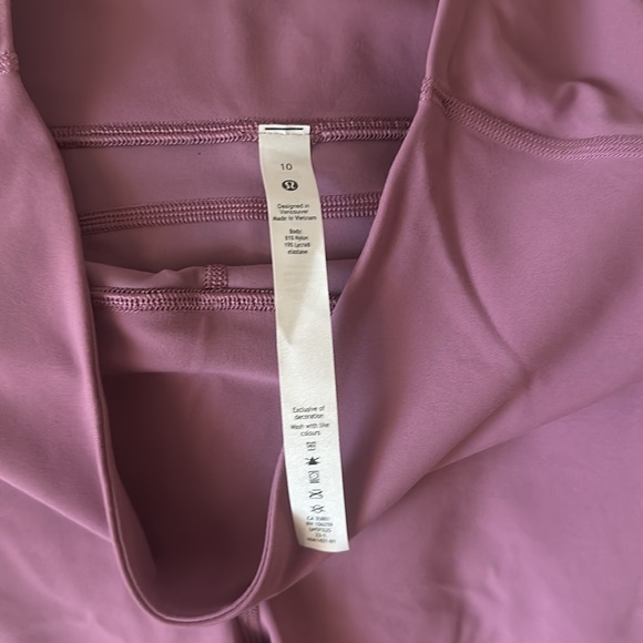 Lululemon Super High Rise Flared Pants Nulu Size 10 color is Velvet Rose - Picture 4 of 4